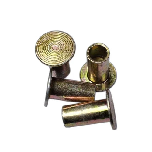 6*25 Brass Hollow Rivets - Color: Golden