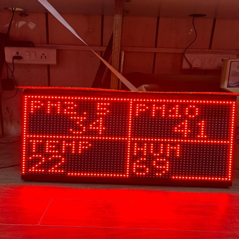 Outdoor Air Pollution Monitoring LED Display Board