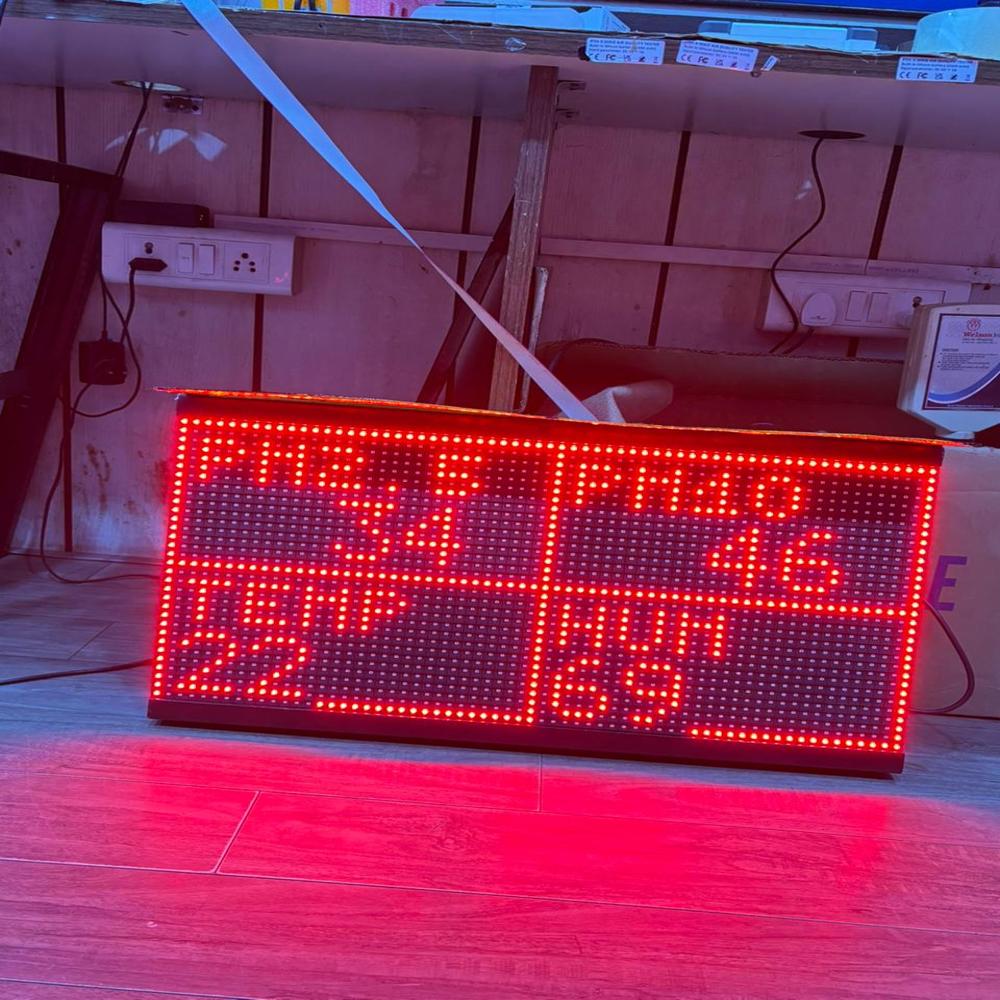 Outdoor Air Pollution Monitoring LED Display Board