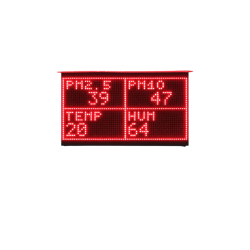 Outdoor Air Pollution Monitoring LED Display Board