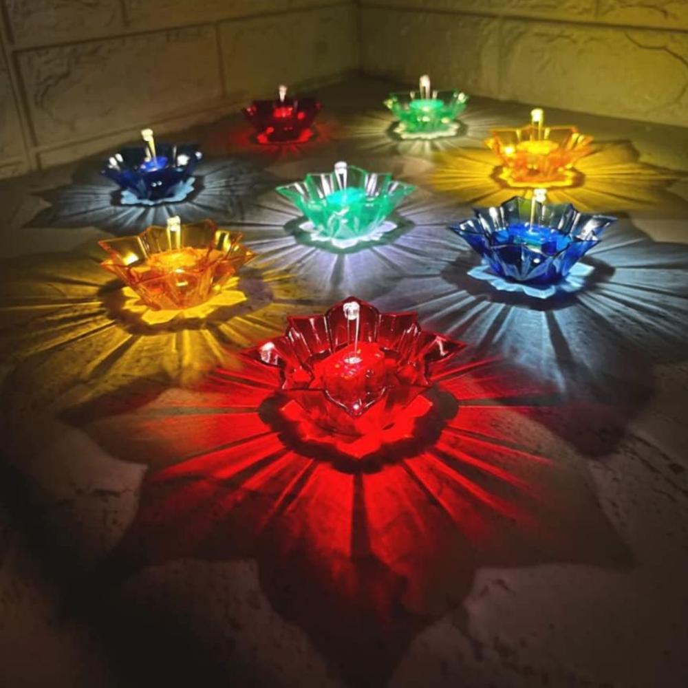 Water Sensor 3D Reflection LED Diya