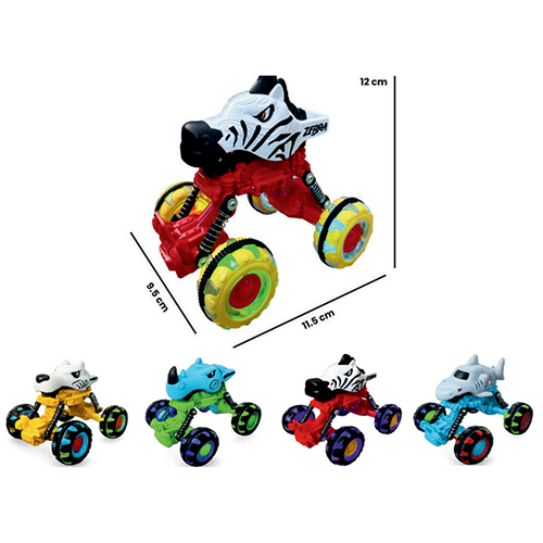 Die-Cast Animal Lightning Wheel Car