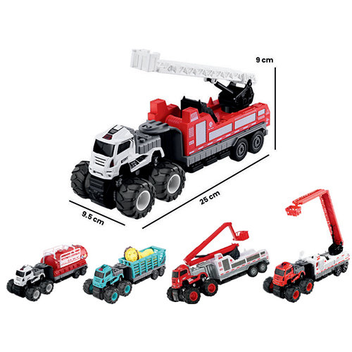 Die Cast Musical Trailer Truck