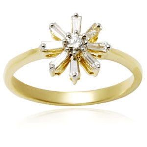 Baguette Cut Diamond Ring Diamond Clarity: Fl