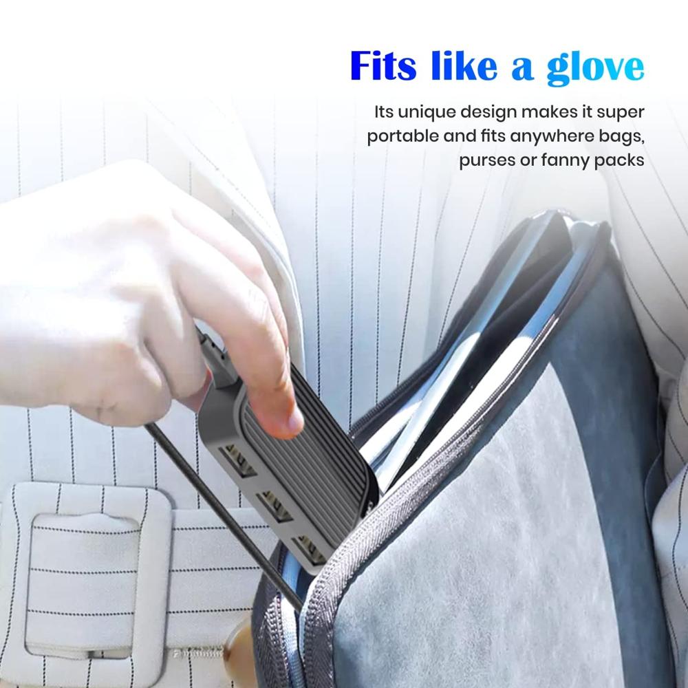 Portronics Mport 4D USB Hub Dock (4-in-1), Multiport USB Dock with Long Cable