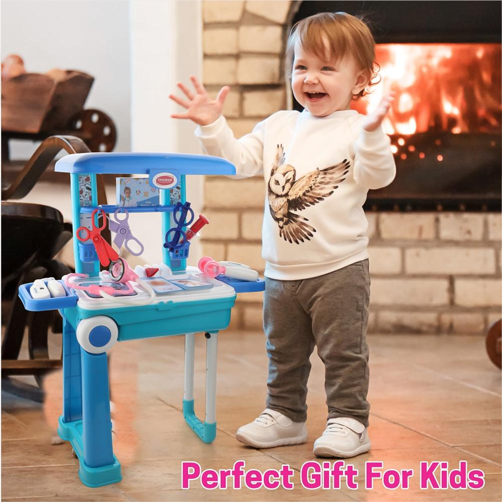 Premium Doctor Set Trolley Little Doctor Kids Toy (1 Set) - Weight: 1418 Grams (G)