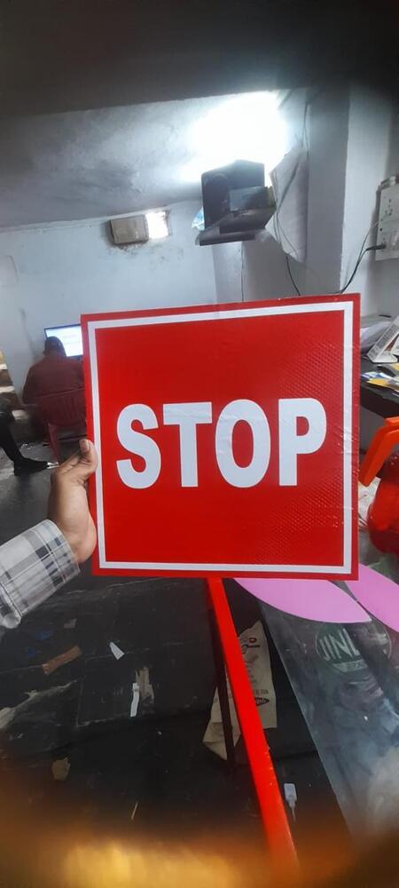 Road side sign board