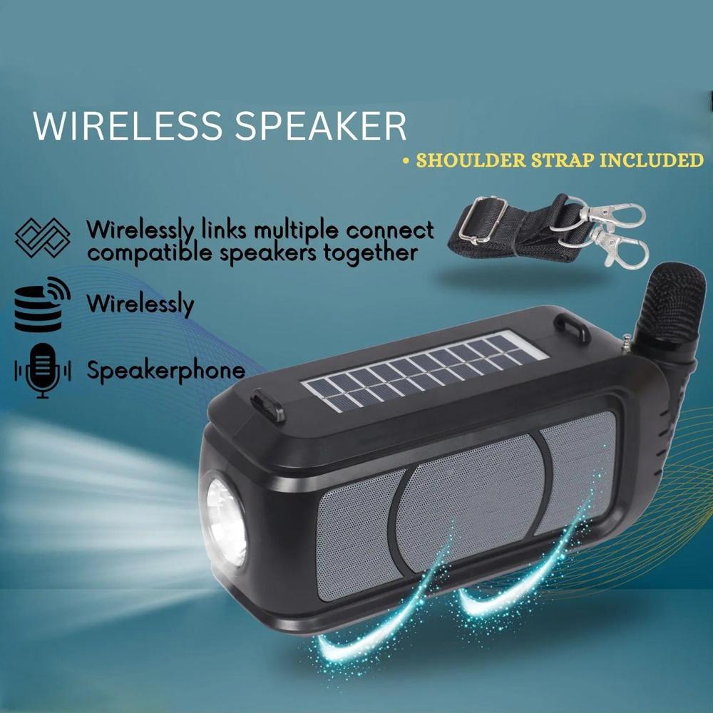 Wireless Bluetooth Speaker 5W High Bass with Wireless Mic / Microphone