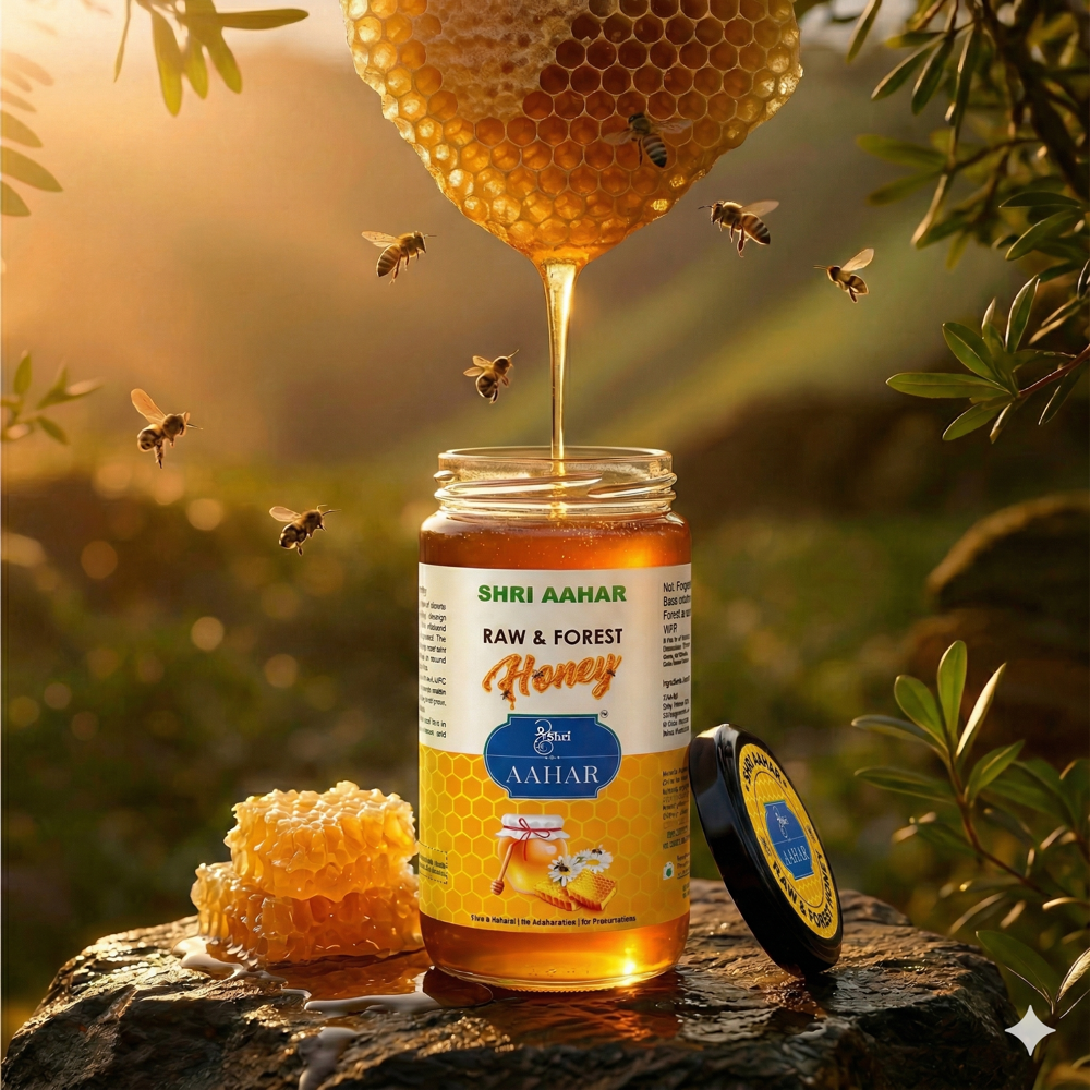 Raw and Forest Honey 1kg | Raw, Pure & Unprocessed | Wild, and Unfiltered Honey | Freshly-Sourced | Untouched Forest of the Maikal Range Madhya Pradesh