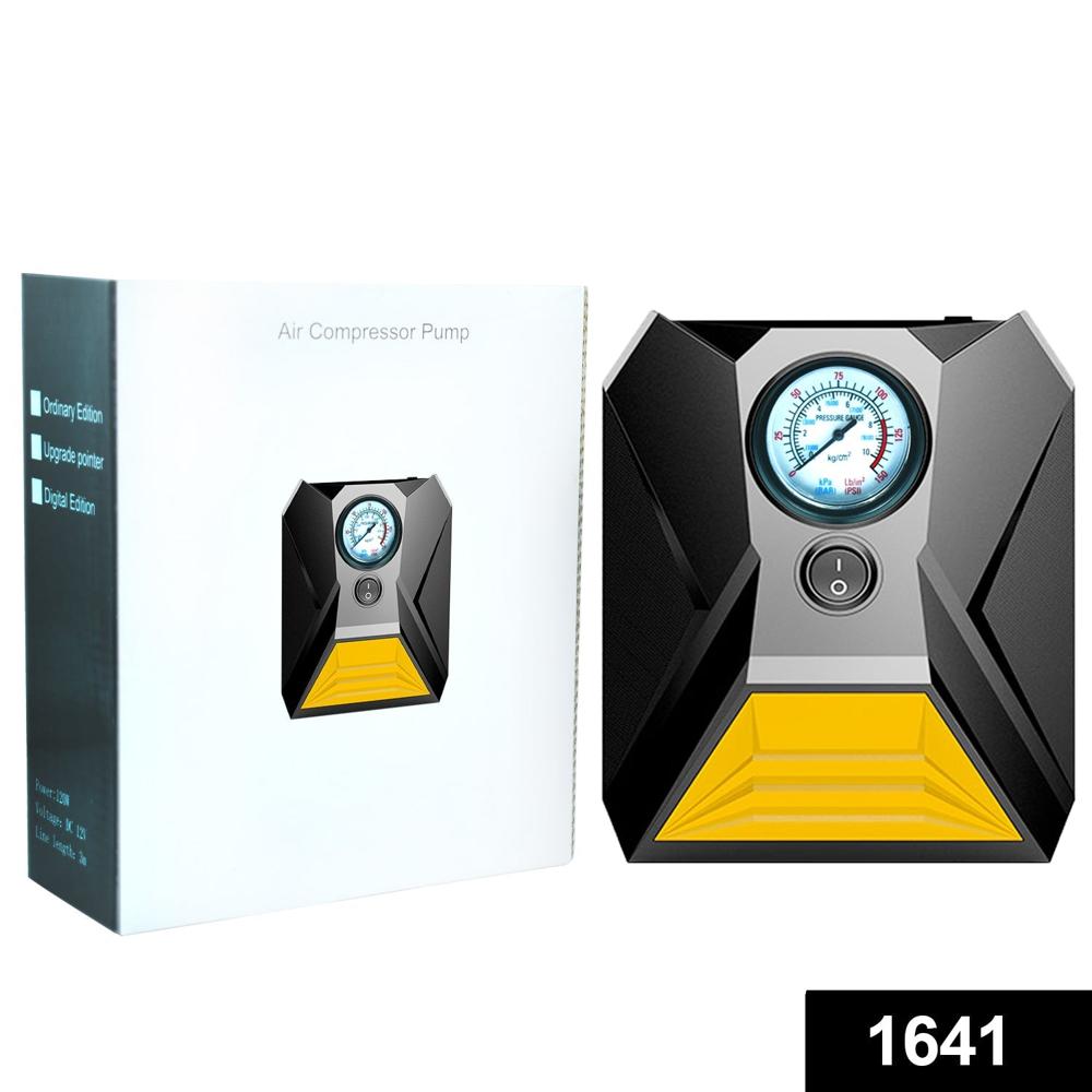 Car Tyre Inflator Rapid Mini Portable Air Compressor Pump - Height: 6 Centimeter (Cm)