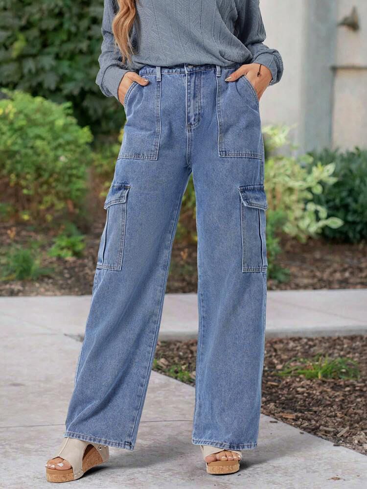 6 Pocket Cargo - Color: Stone Blue