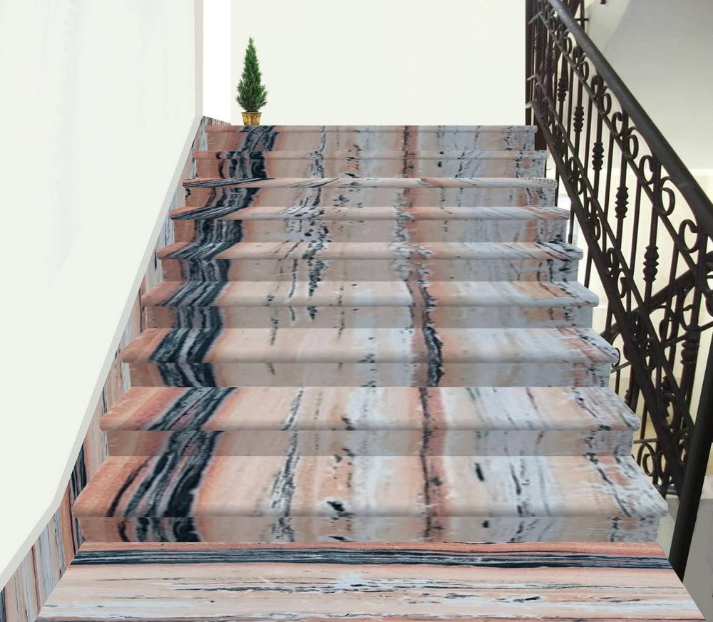 makrana pink albeta Marble Stair
