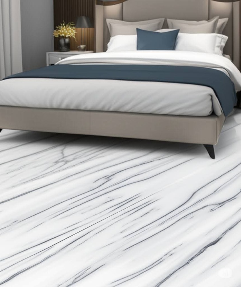 High Gloss White Marble Flooring