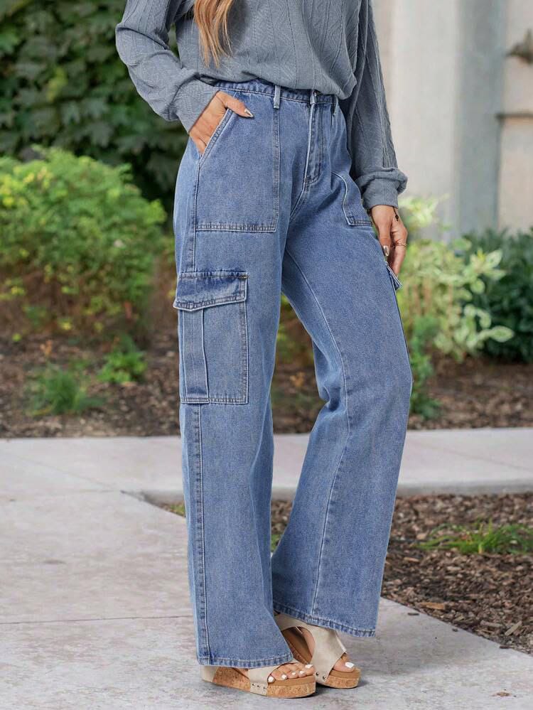 6 Pocket Cargo - Color: Stone Blue