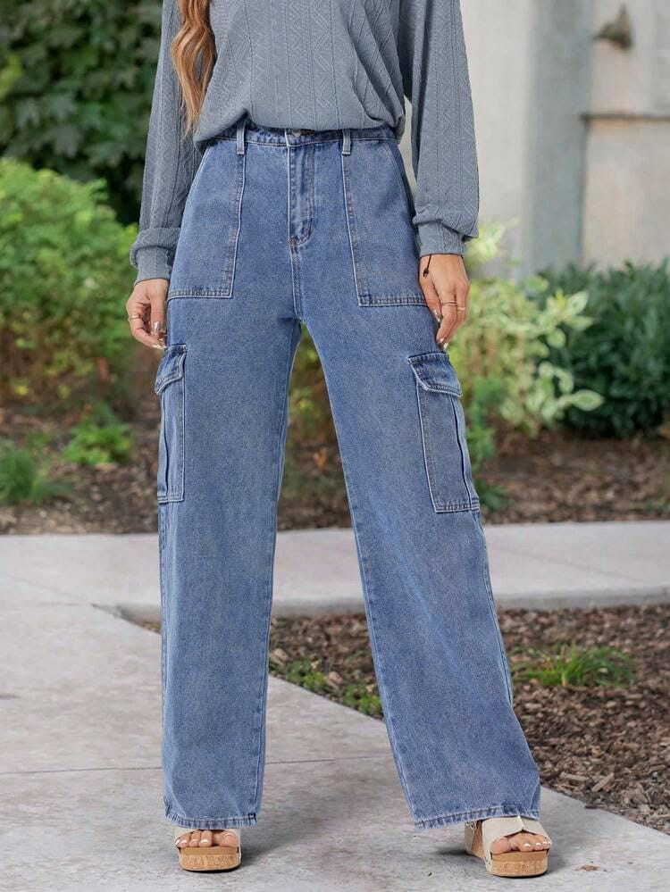 6 Pocket Cargo - Color: Stone Blue