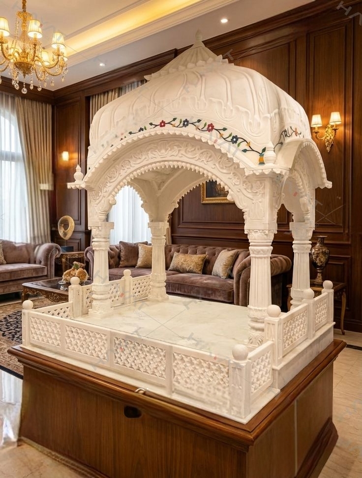 Traditional Marble Palki Sahib