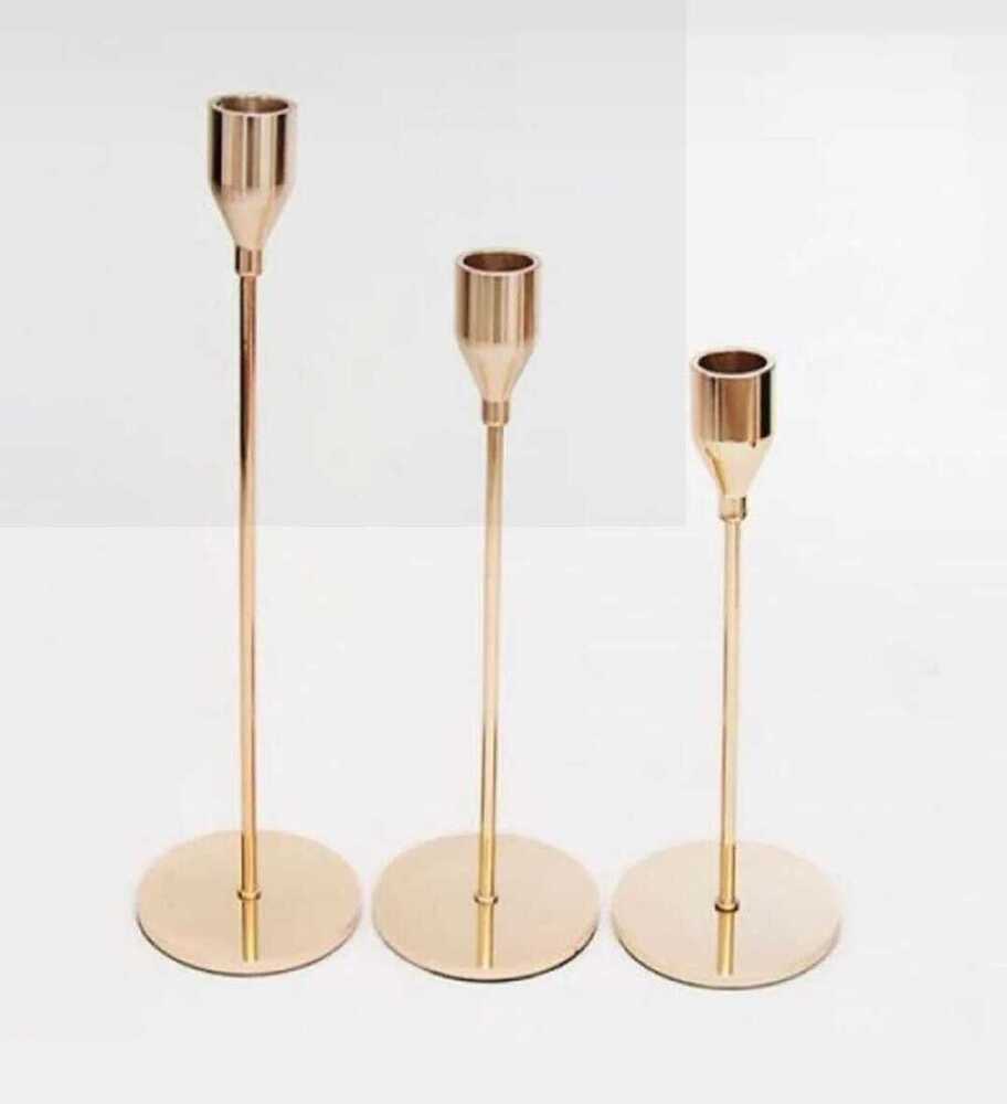 Brass Table Top  unique Candle Stand
