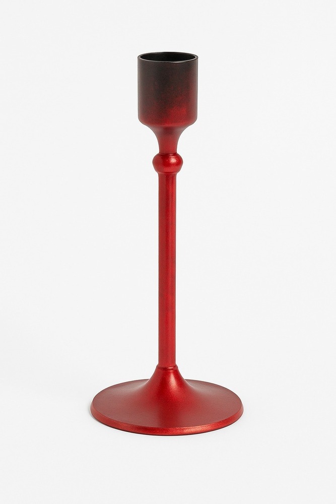 Red Table Top Candle Stand