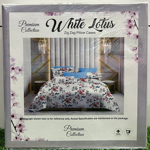 White Lotus Bookfold Bedsheet