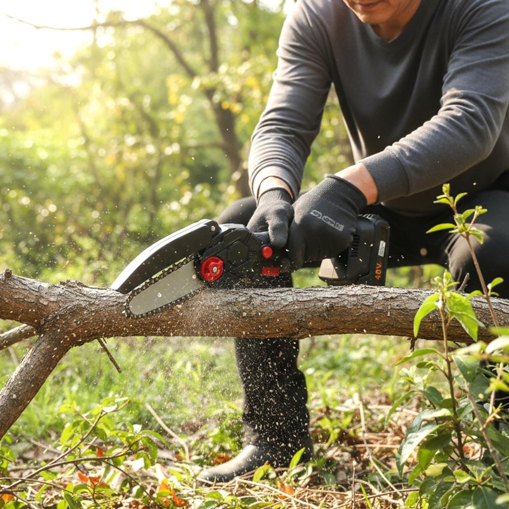 Mini Electric Cordless Chainsaw (1 Set, 48V, 24 Cm Long)