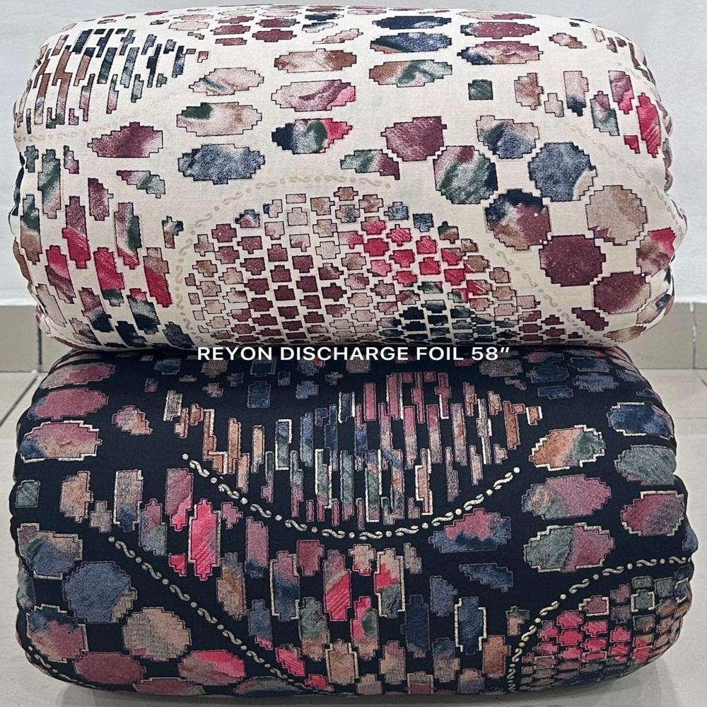 Rayon Procean Foil Prints - Color: Multi Color
