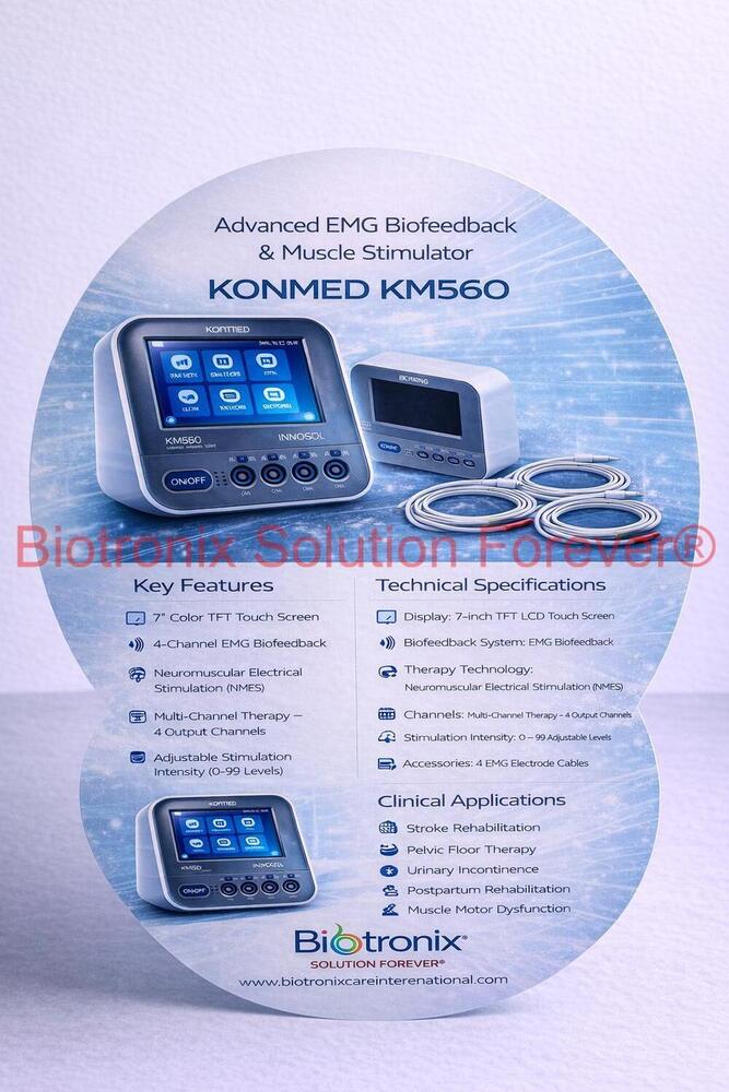 Konmed KM-560 Physiotherapy Biofeedback Device with EMG Training