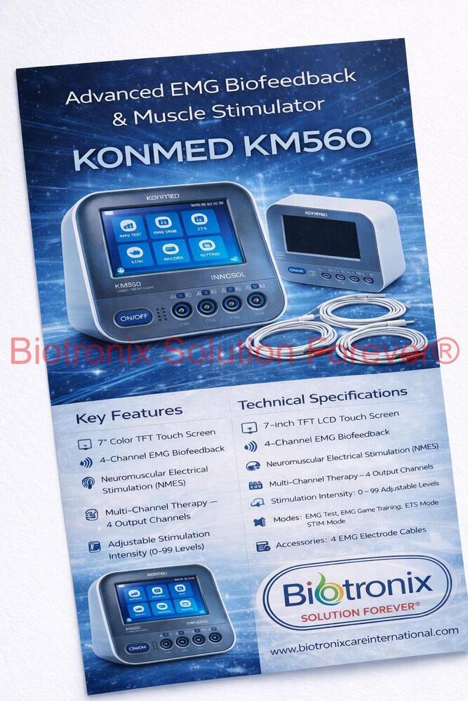 Konmed KM-560 Physiotherapy Biofeedback Device with EMG Training