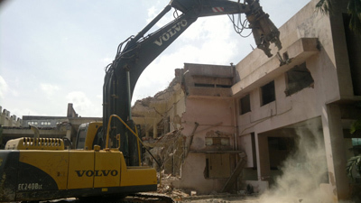 आरसीसी संरचनाओं का विध्वंस