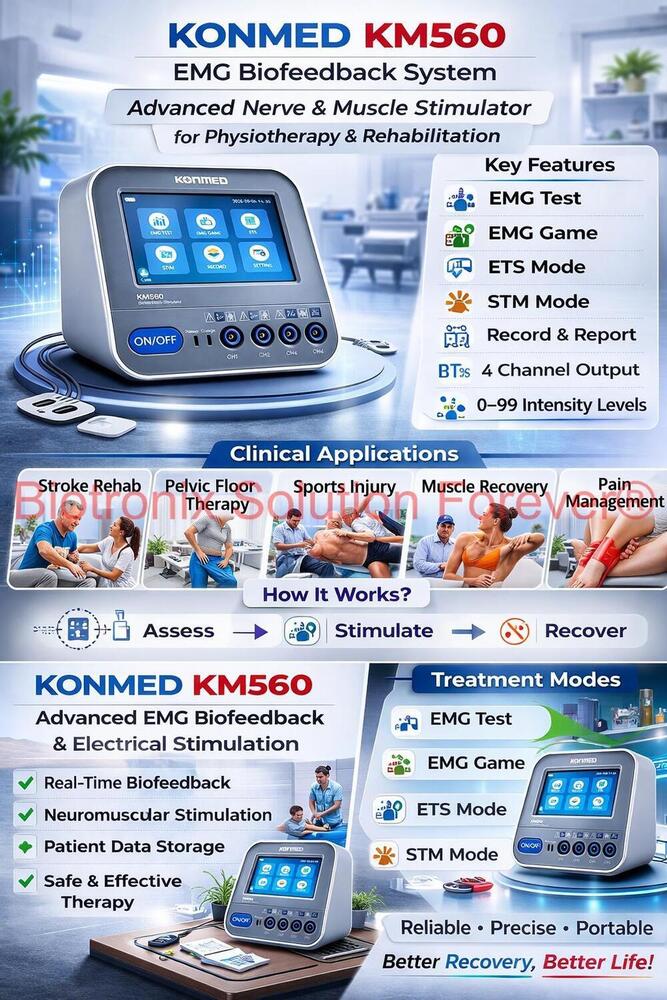 Konmed KM-560 Biofeedback Equipment with Rehab Programs