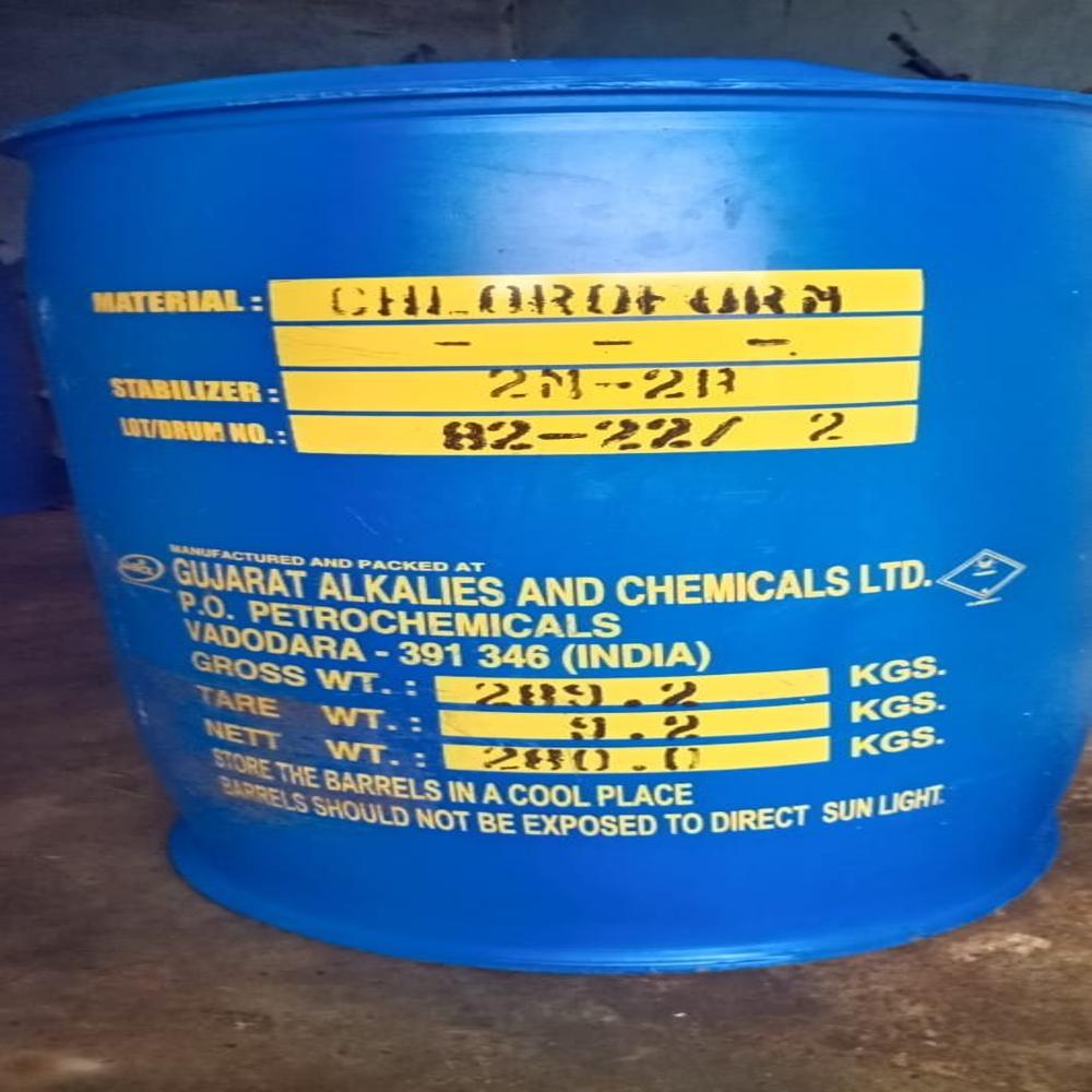Chloroform Pure 280 Kg Drum - Clear Colorless Liquid, 99.90% Purity | Solvent, Chemical Intermediate, Industrial Grade