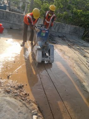 इमारत के लिए हीरा काटने