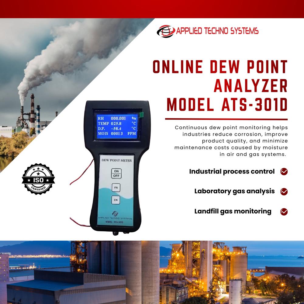 Compressed air dew point analyser