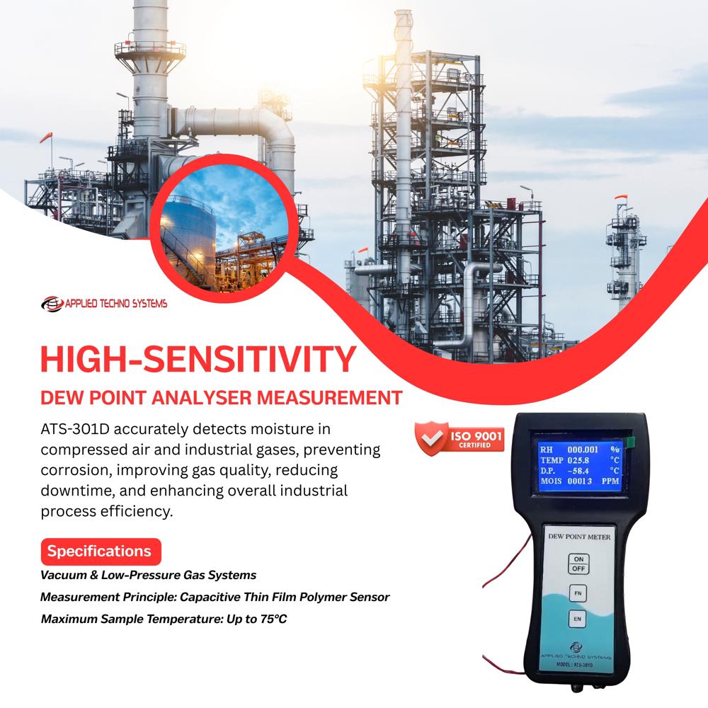 Compressed air dew point analyser 