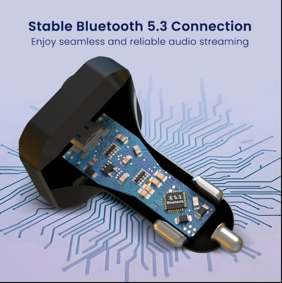 PORTRONICS AUTO 10 PLUS 30W Type-C PD |18W USB |Hands-Free Calling & Music