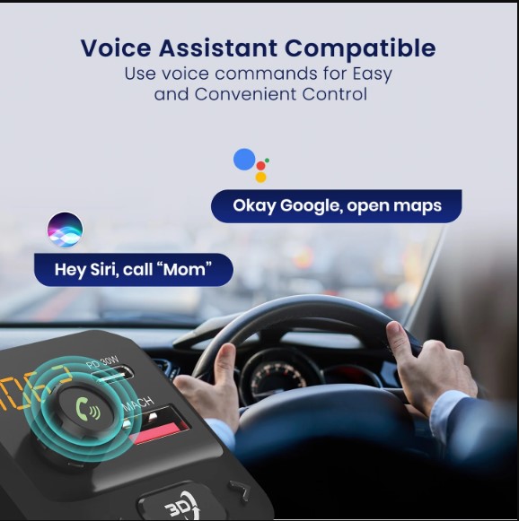 PORTRONICS AUTO 10 PLUS 30W Type-C PD |18W USB |Hands-Free Calling & Music