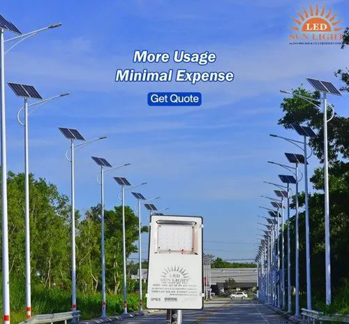 Solar LED Street Light Pole