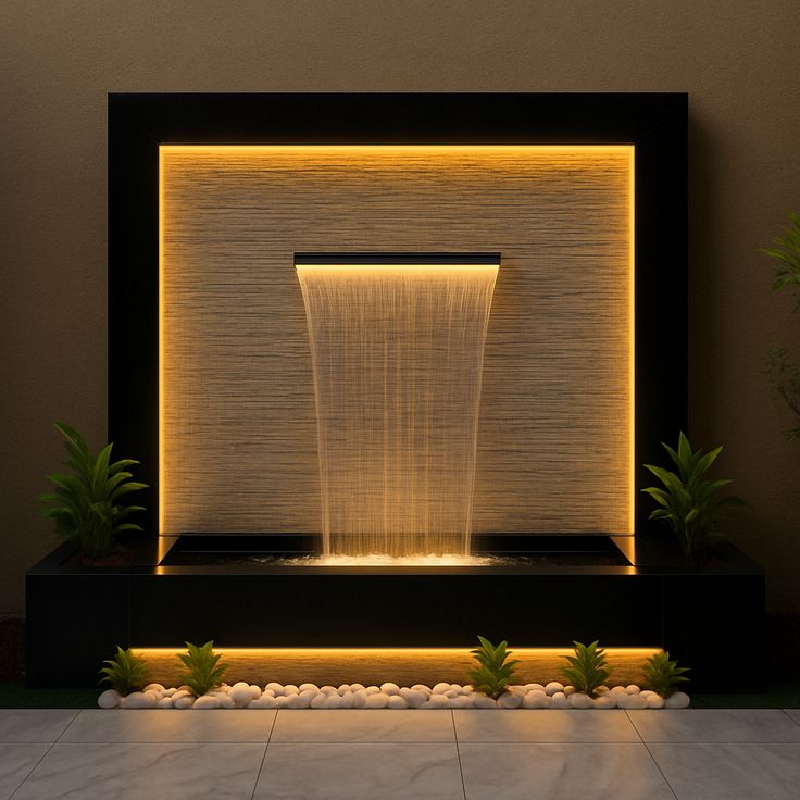 Wall Side Water Fountain - Color: Multi