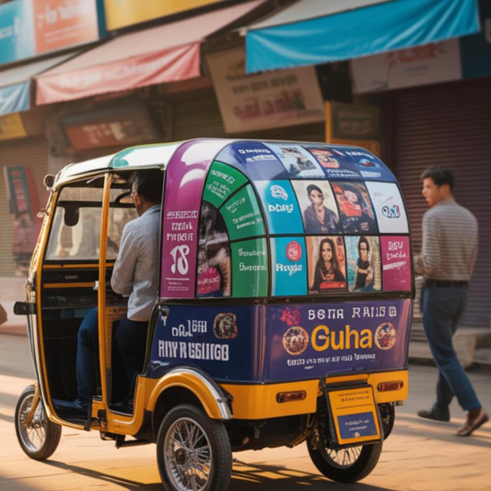 Auto Rickshaw Advertising Branding Service