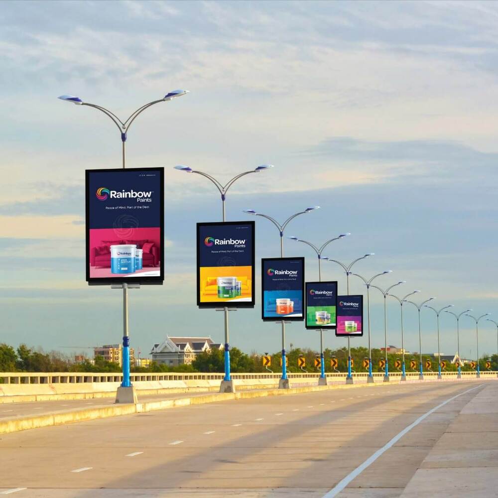 Lamp Pole Kiosk Advertising Service