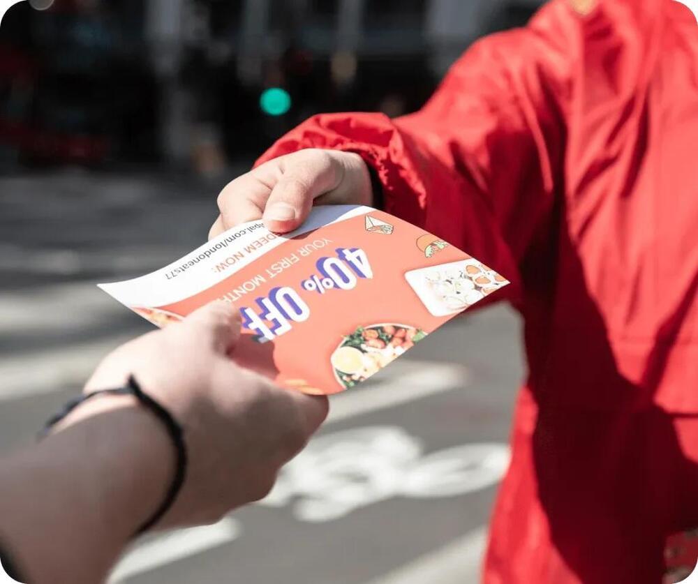 Hand To Hand Flyer Distribution Service