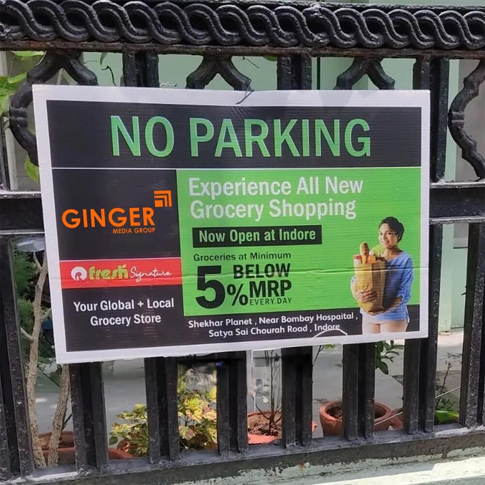 No Parking Sign Board Printing Service