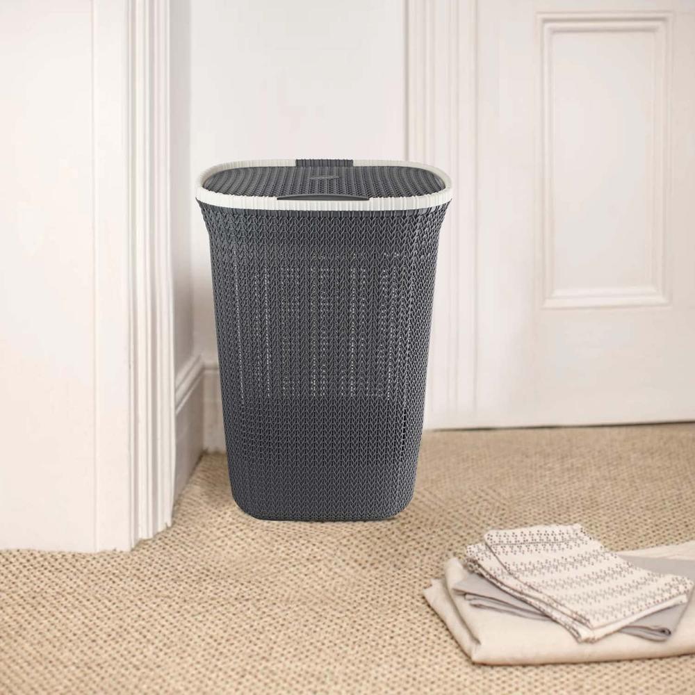 Creta Laundry Basket - Color: Brown And Pink