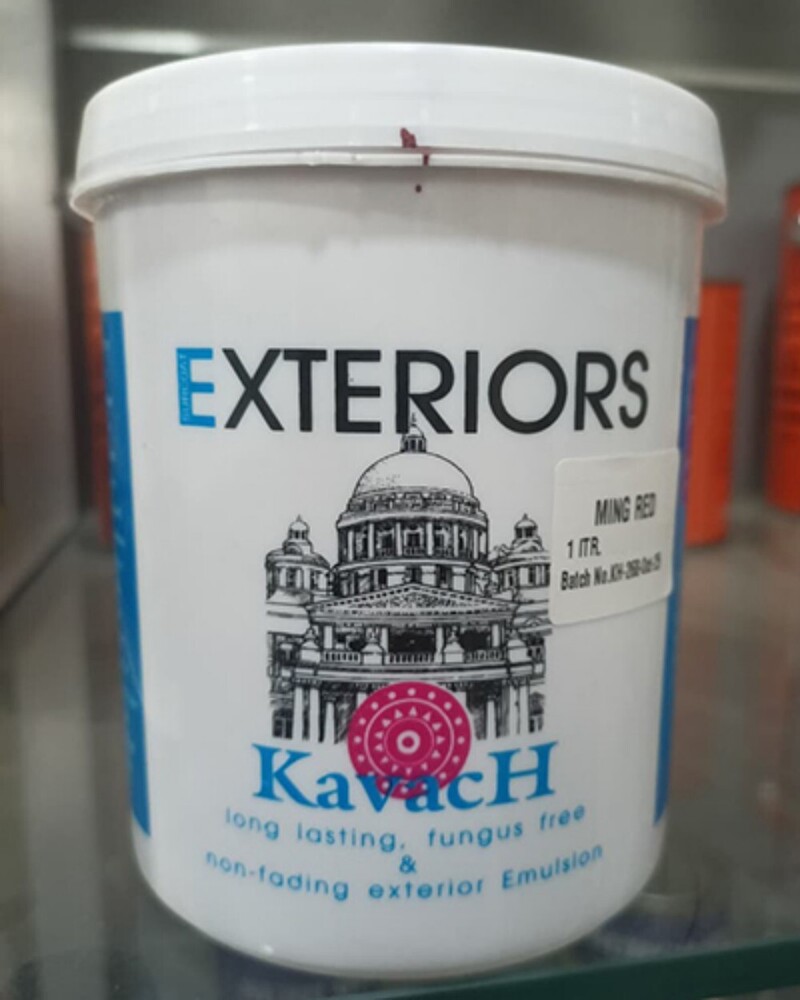 1Ltr Ming Red Exteriors Emulsion - Cas No: Na (Paint Mixture)
