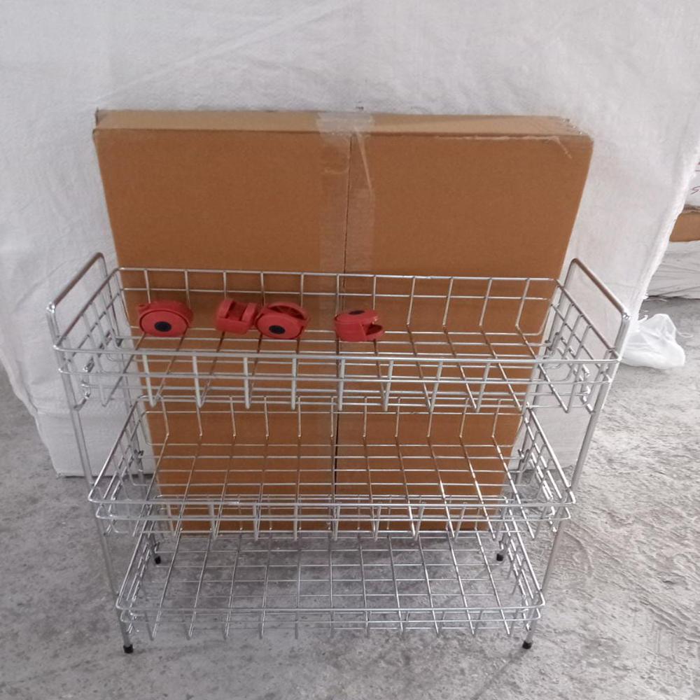 3-Tier Stainless Steel Kitchen Trolley