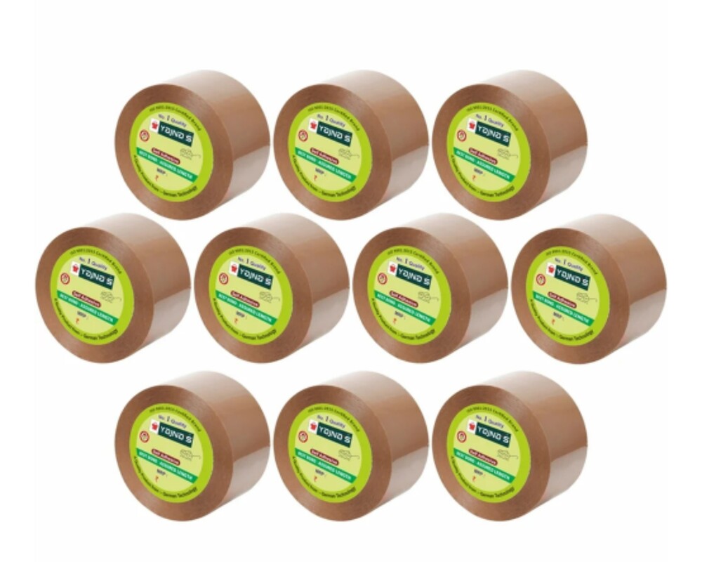2 Inch 100 Meter Pack Of 10 Brown BOPP Tape
