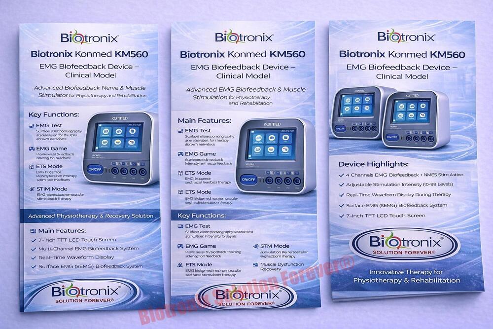 Konmed KM-560 4 Channel EMG Biofeedback Device with Rehab Therapy