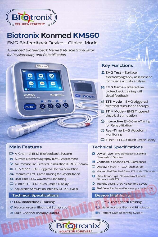 Konmed KM-560 Biofeedback Machine with EMG Multi Mode Therapy
