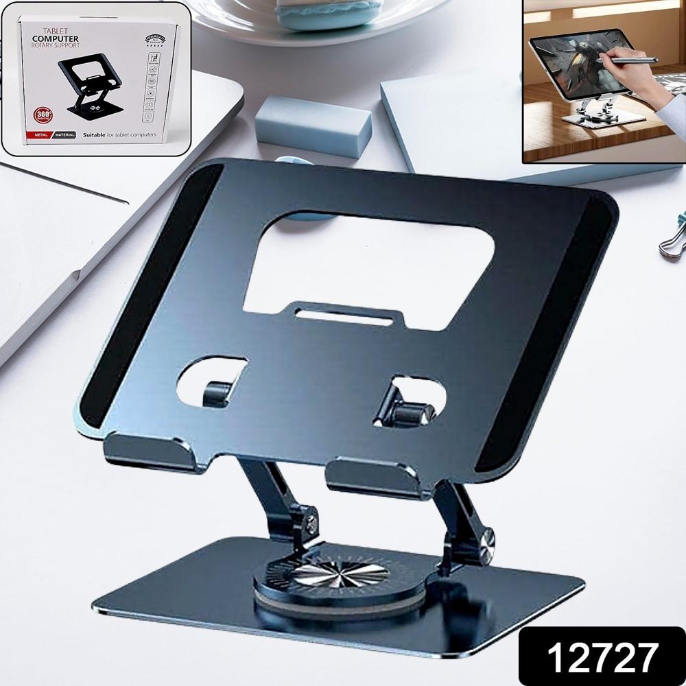 Aluminum Alloy 360 Rotating Bracket, Adjustable Laptop Stand - Color: Mix