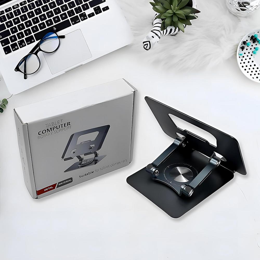 Aluminum Alloy 360 Rotating Bracket, Adjustable Laptop Stand
