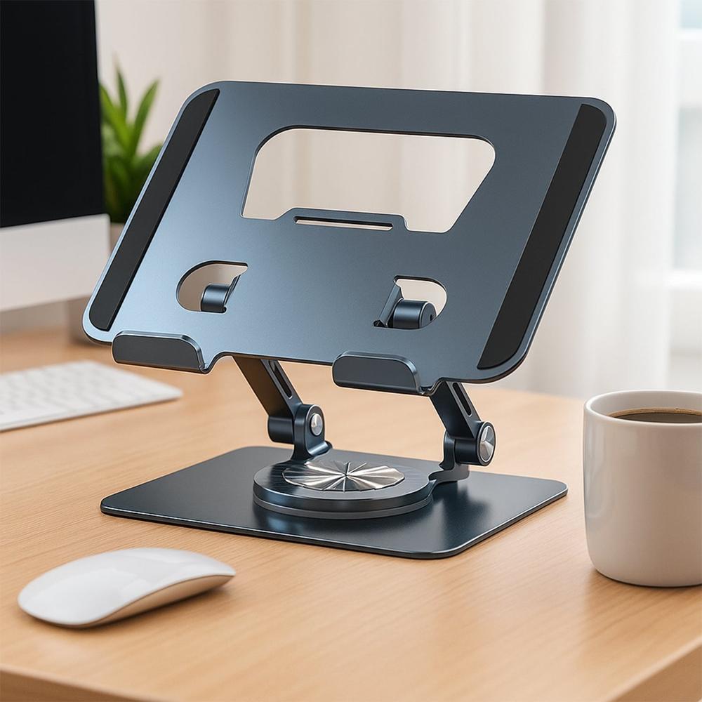 Aluminum Alloy 360 Rotating Bracket, Adjustable Laptop Stand